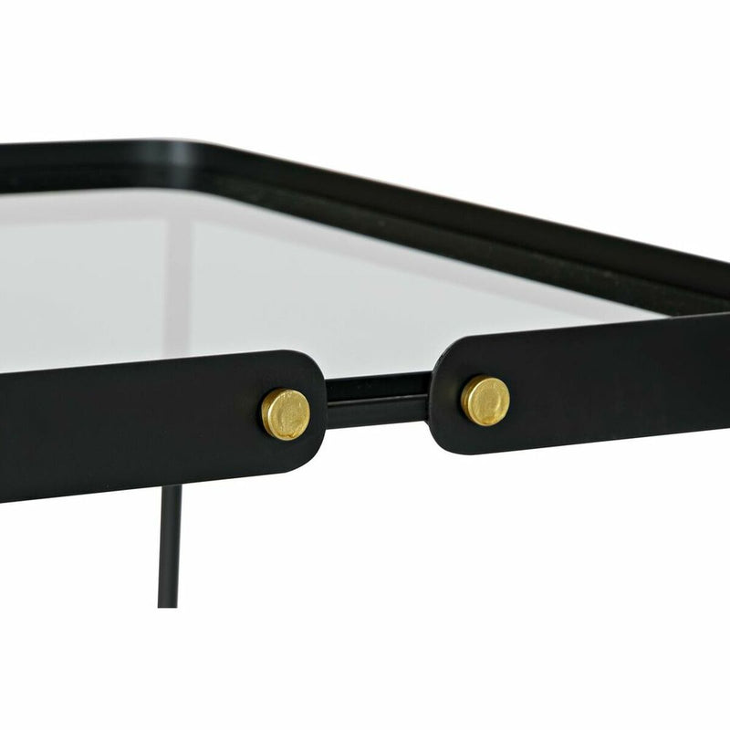 Set de 2 Tables Gigognes DKD Home Decor Noir Doré 42 x 42 x 56 cm