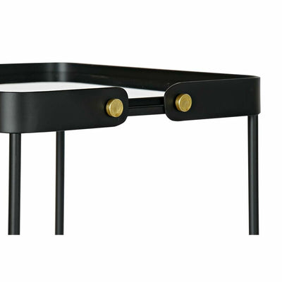 Set of 2 small tables DKD Home Decor Black 31 x 31 x 64 cm