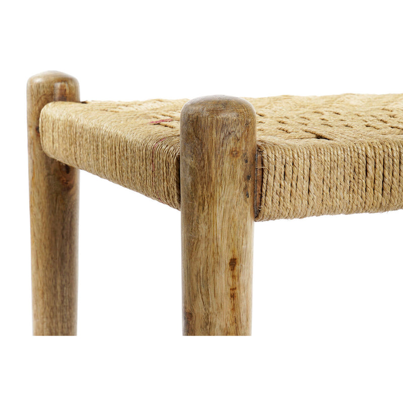 Bench DKD Home Decor 145 x 55 x 49 cm Natural Brown Rope Mango wood