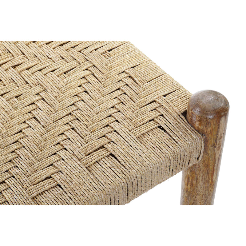 Bench DKD Home Decor 145 x 55 x 49 cm Natural Brown Rope Mango wood