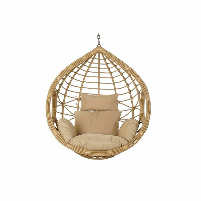 Hanging garden armchair DKD Home Decor 90 x 70 x 110 cm 105 x 75 x 226 cm Beige Metal Brown synthetic rattan