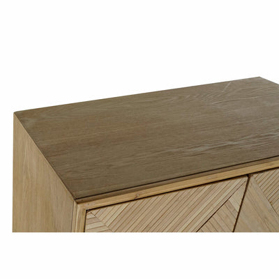 Cupboard DKD Home Decor Black Natural Metal Fir MDF Wood 70 x 35 x 156 cm