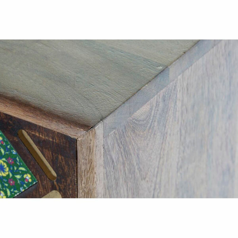 Sideboard DKD Home Decor Dark brown Multicolour Mango wood