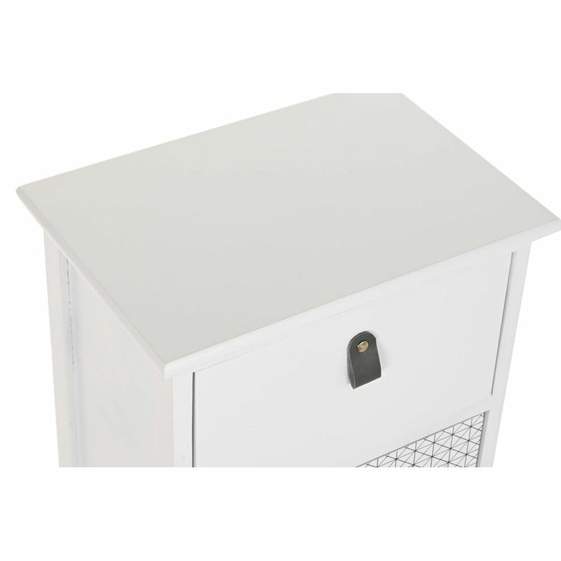 Chest of drawers DKD Home Decor White Grey Paolownia wood 36 x 25 x 62 cm