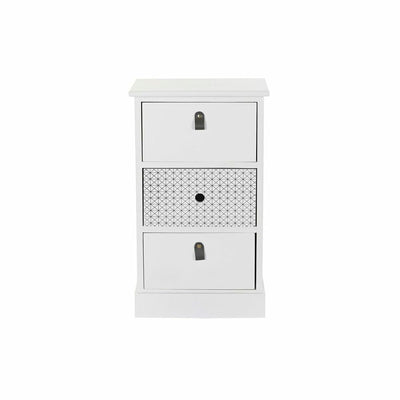 Chest of drawers DKD Home Decor White Grey Paolownia wood 36 x 25 x 62 cm