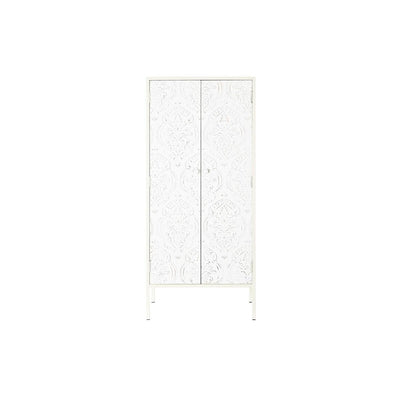 Cupboard DKD Home Decor   Fir MDF Wood White 60 x 34 x 138 cm