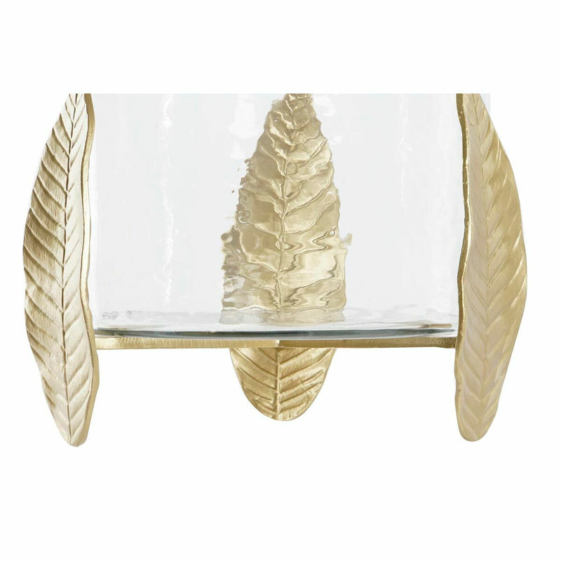 Castiçais DKD Home Decor Cristal Alumínio (26 x 26 x 27 cm)