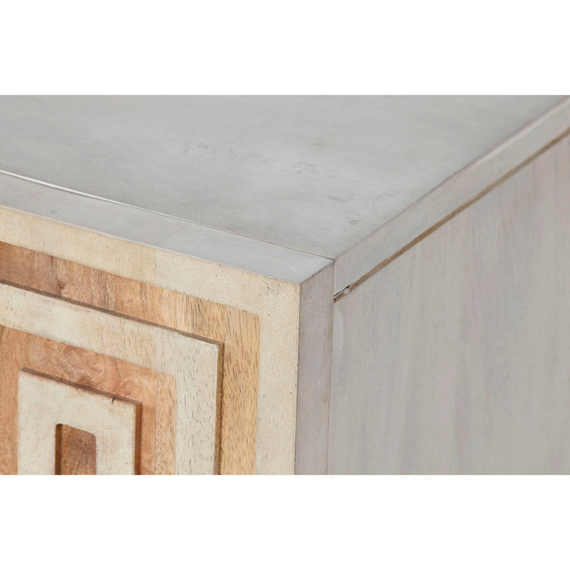 Sideboard DKD Home Decor 160 x 38 x 75 cm Golden Wood White Light brown