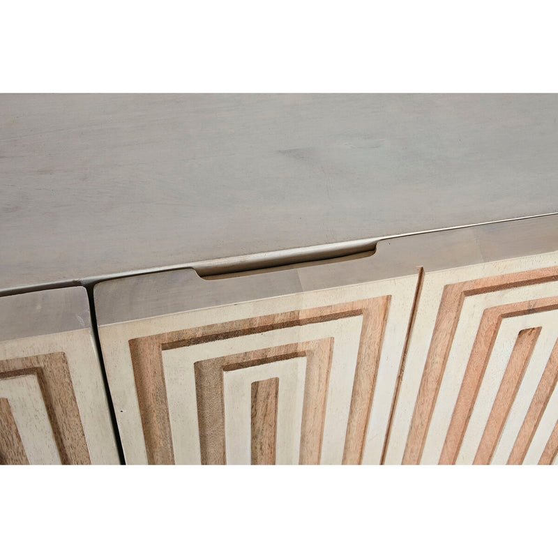 Sideboard DKD Home Decor 160 x 38 x 75 cm Golden Wood White Light brown