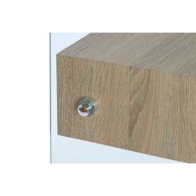 Console DKD Home Decor Transparent Light brown Crystal MDF Wood 120 x 35 x 80 cm