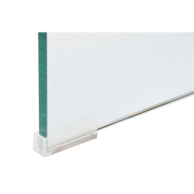Consola DKD Home Decor Transparente Marrom claro Cristal Madeira MDF 120 x 35 x 80 cm