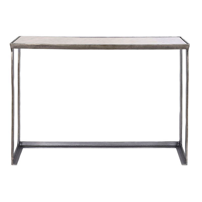 Jeu de 2 tables Home ESPRIT Blanc Multicouleur Argenté 107 x 30 x 81 cm 108 x 30 x 79 cm