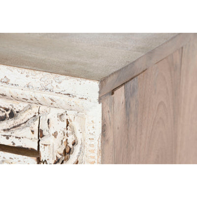 Sideboard Home ESPRIT White Crystal Mango wood 107 x 43 x 101 cm
