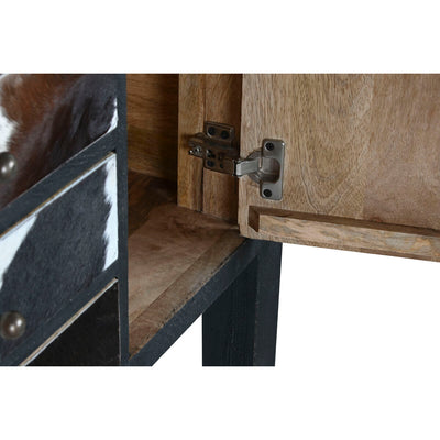 Console Home ESPRIT Leather Mango wood 135 x 40 x 94 cm