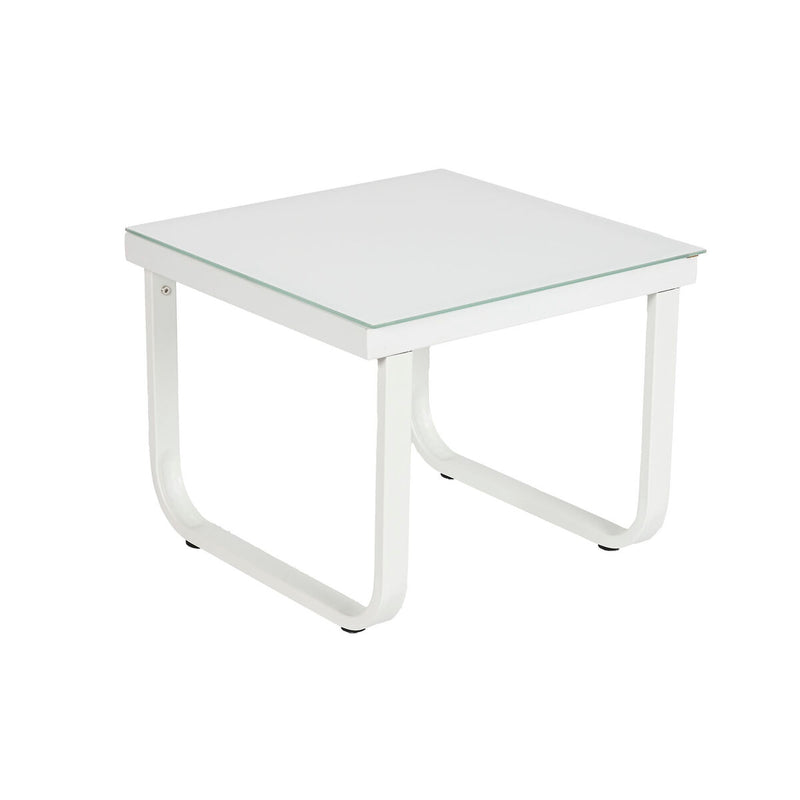 Conjunto de Mesa com 3 Poltronas Home ESPRIT Cinzento Aço Policarbonato 128 x 69 x 79 cm