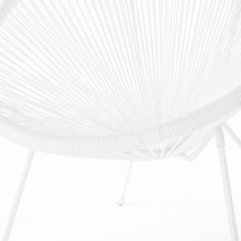 Chaise de jardin Acapulco 73 x 80 x 85 cm Blanc Rotin