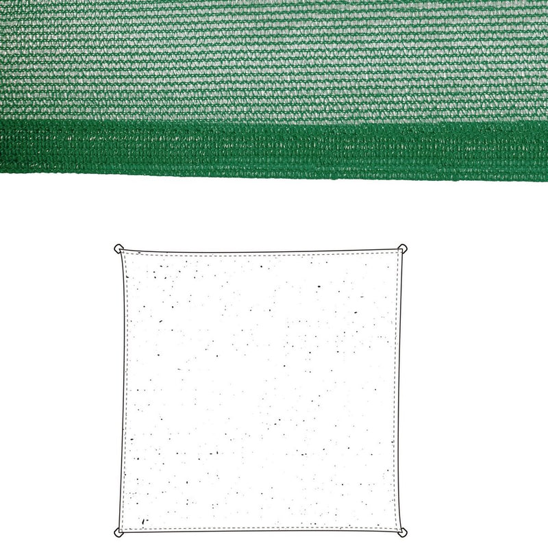 Toldos de vela Toldo Verde Polietileno 300 x 300 x 0,5 cm