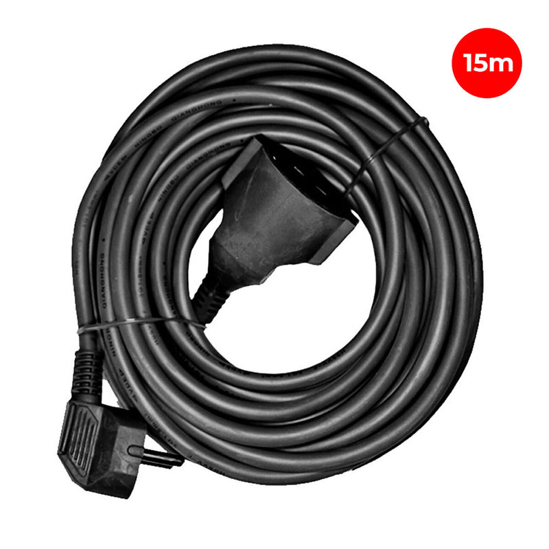 Câble de Rallonge EDM Flexible 3 x 1,5 mm Noir 15 m