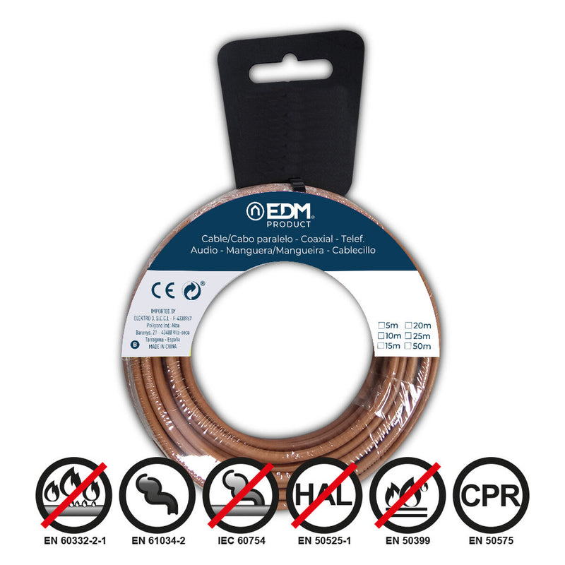 Cable EDM Brown 50 m 1,5 mm