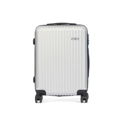 Cabin suitcase Light grey 38 x 57 x 23 cm Stripes