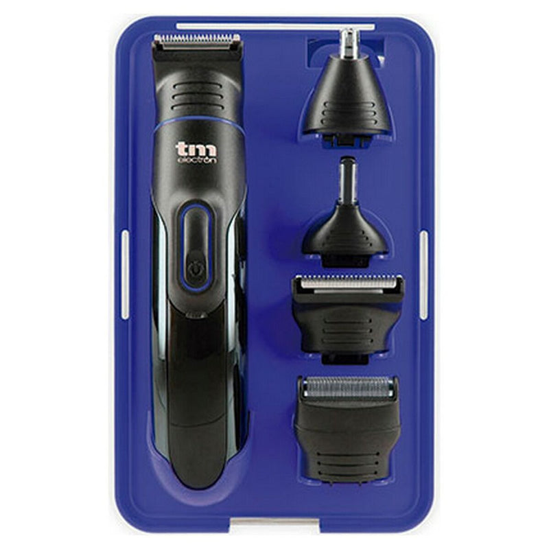 Conjunto para o Cuidado da Barba TM Electron 7 em 1 Azul