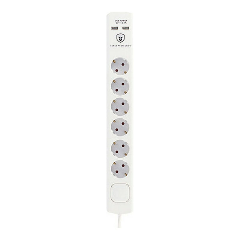 Multiprise 6 Prises avec Interrupteur TM Electron 230 V