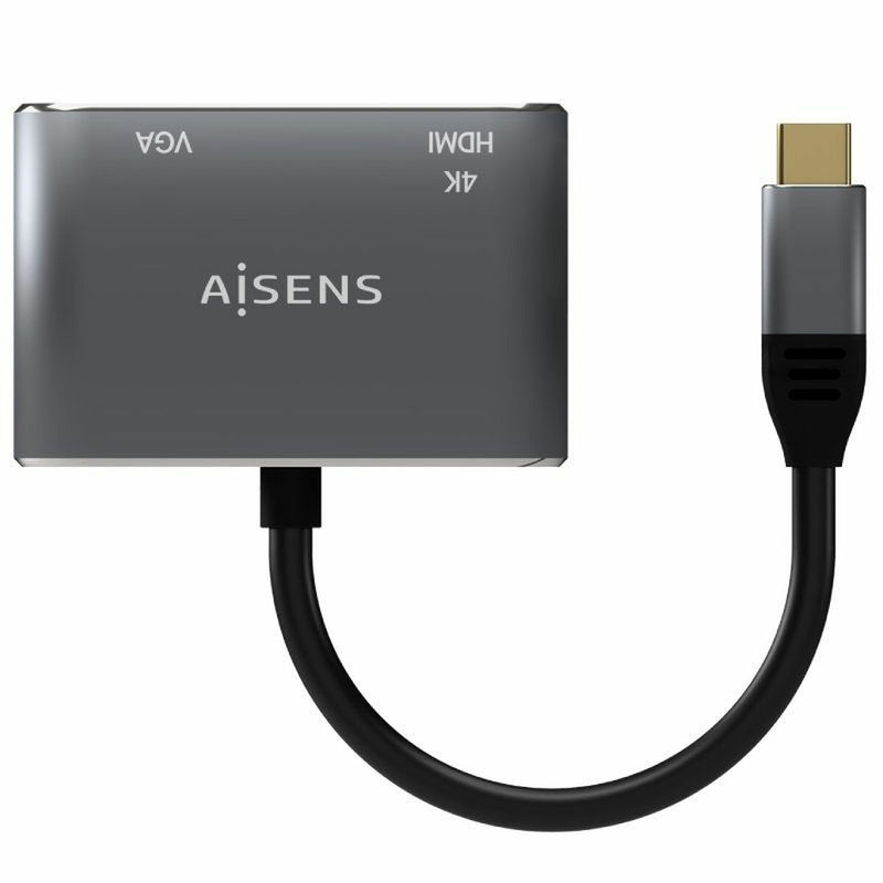 Adaptador HDMI para VGA Aisens A109-0627 Cinzento 15 cm