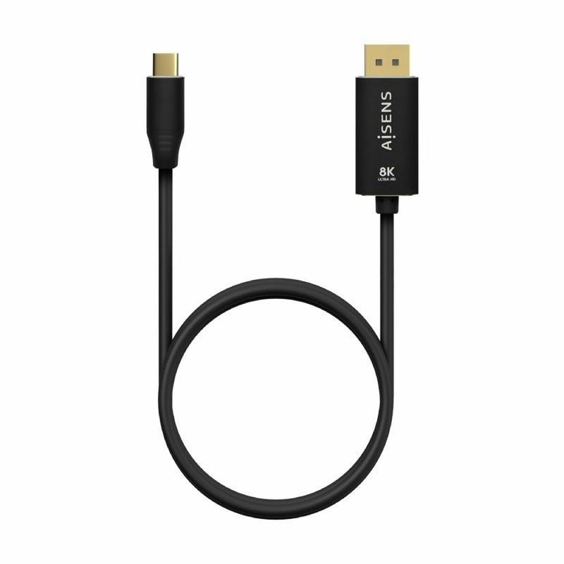 Adaptateur USB-C vers DisplayPort Aisens A109-0686 Noir 80 cm