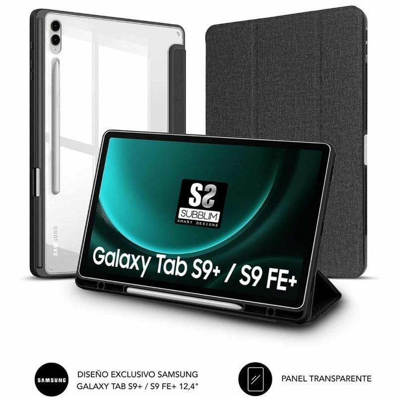 Housse pour Tablette Subblim Samsung S9+/ FE Noir