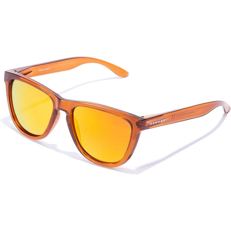 Unisex Sunglasses Hawkers One Raw Polarised Ø 55,7 mm Pink Transparent