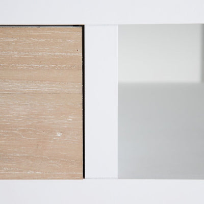 Toucador MISS DAISY 90 x 40 x 79,5 cm Natural madeira de pinho Branco