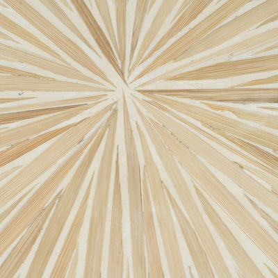 Table d'appoint 56 x 46 x 58 cm Beige Bambou Bois MDF