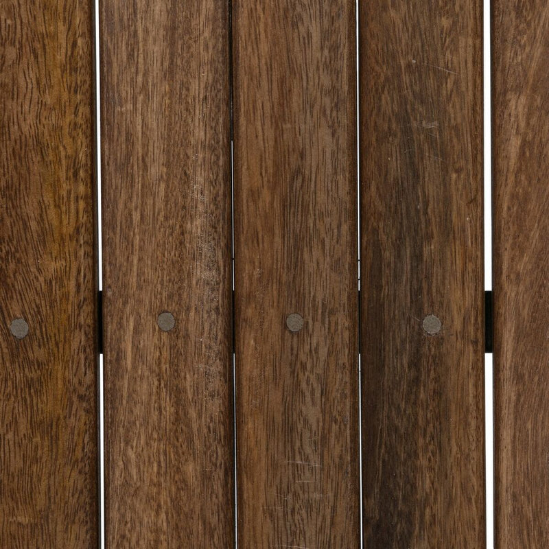 Mesa de apoio 70 x 70 x 76 cm Natural Preto Madeira Ferro