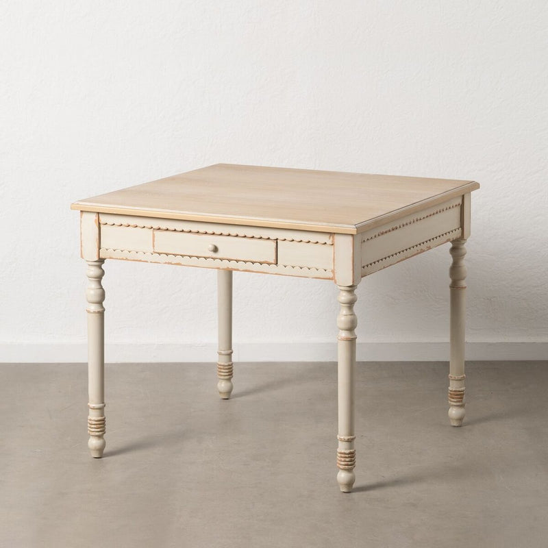 Table Crème Naturel 91,5 x 91,5 x 77 cm