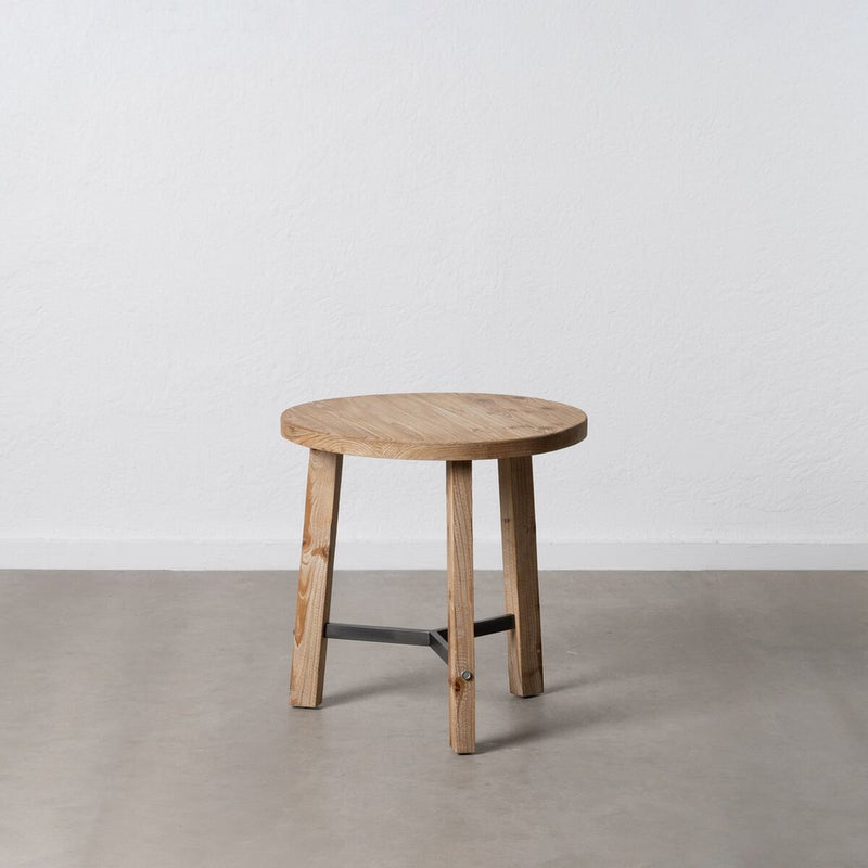 Side table Natural Iron Fir wood 60 x 60 x 60 cm