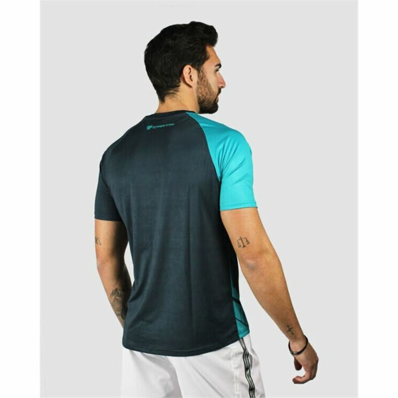 Men’s Short Sleeve T-Shirt Cartri Asuan Aquamarine Black