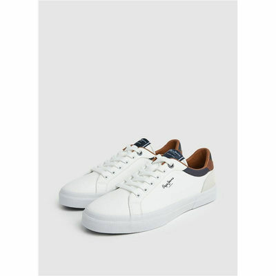 Sapatilhas de Desporto de Homem Pepe Jeans Kenton Court Branco