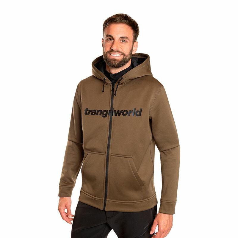 Veste de Sport pour Homme Trangoworld Ripon Marron Avec capuche