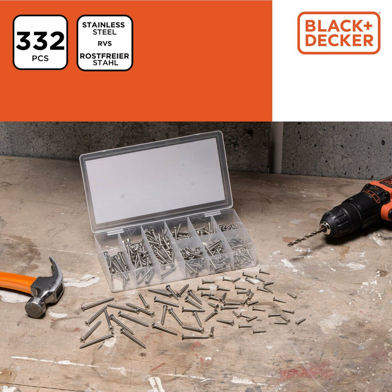 Screw kit Black & Decker Phillips Wood 332 Pieces