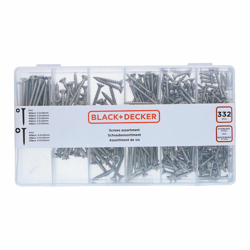 Screw kit Black & Decker Phillips Wood 332 Pieces