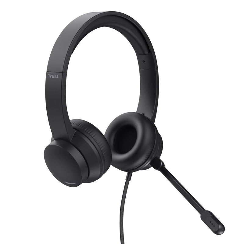 Headphones with Microphone Trust HS-150 Black