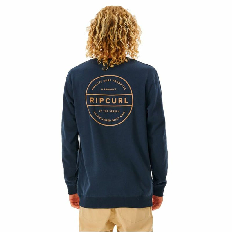 Men’s Sweatshirt without Hood Rip Curl Re Entry Crew Navy Blue