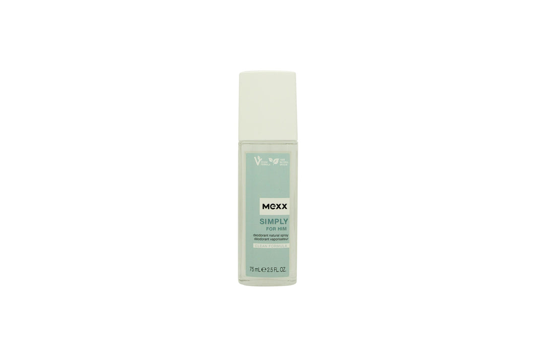 Mexx Simply for Him Deodorant 75ml Natural Spray