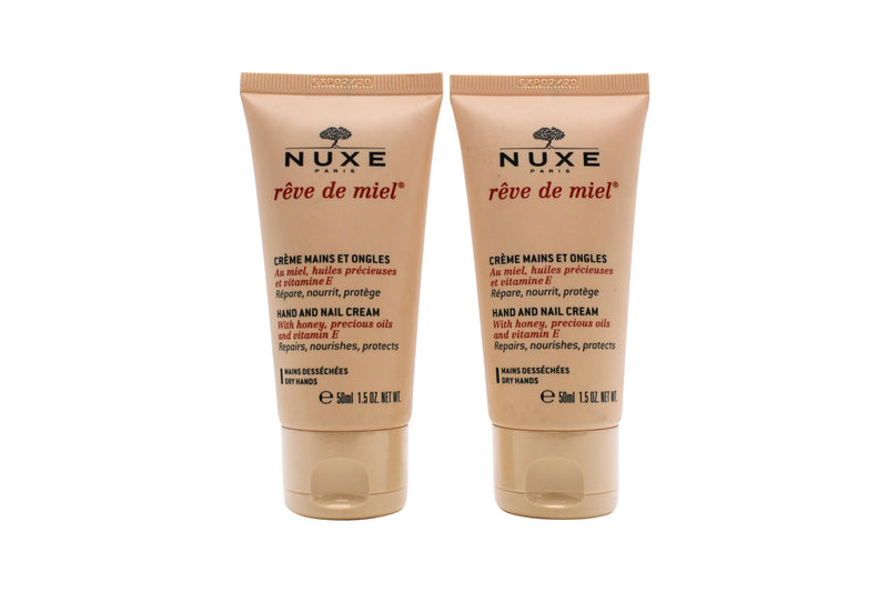 Nuxe Rêve De Miel Hand And Nail Cream Duo Presentset 2 x 50ml Hand Creams