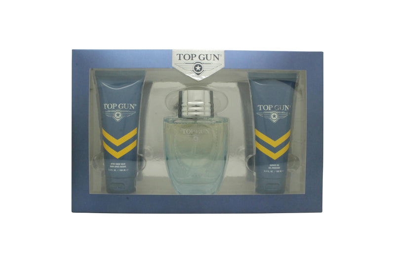 Top Gun Rivet Gift Set 100ml EDT + 100ml Shower Gel + 100ml Aftershave Balm