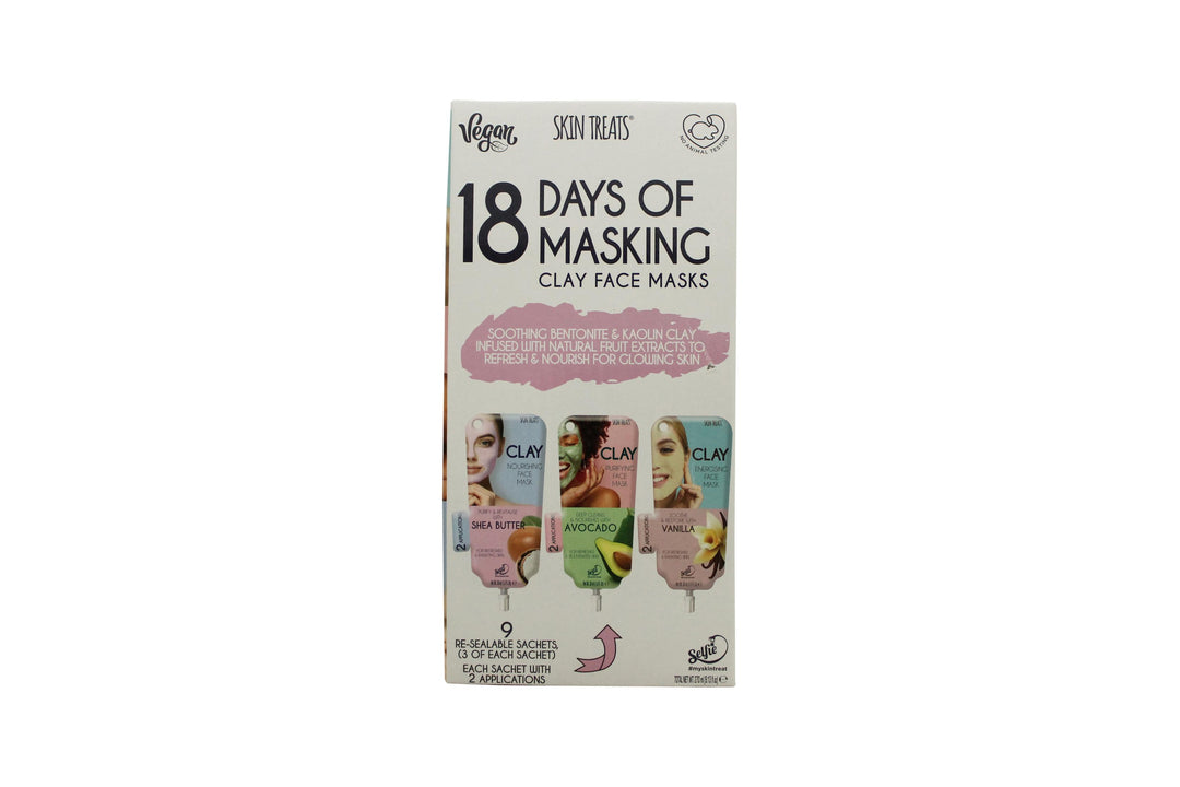 Skin Treats 18 Days Of Masking Presentset 9 Återförslutningsbara Påsar 270ml