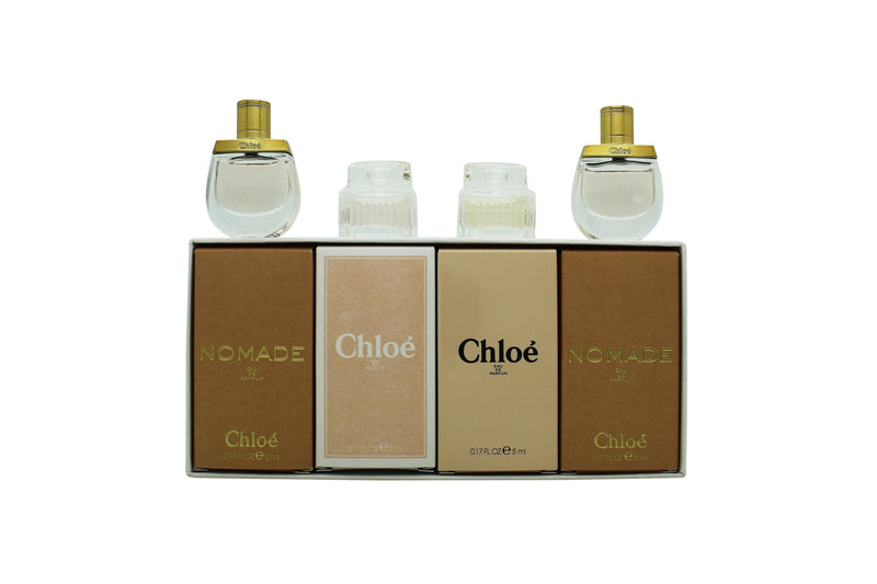 Chloe Le Parfums Gift Set 4 Pieces (2 x 5ml Nomade EDP1 x 5ml Chloe EDP1 x 5ml Chloe EDT)