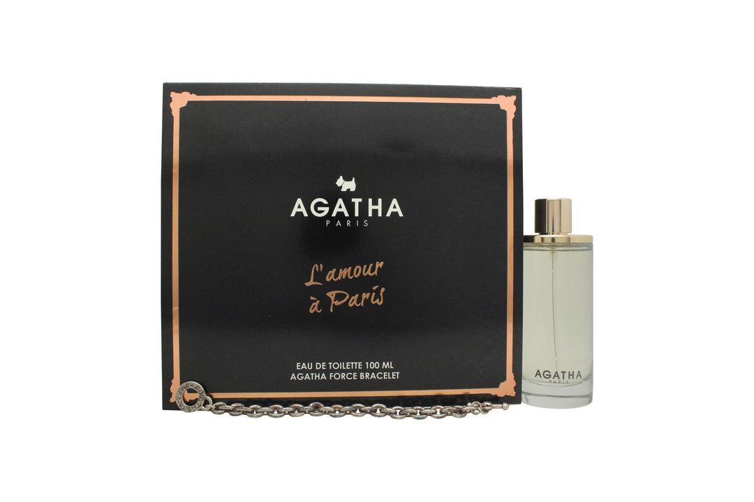 Agatha Paris L'amour à Paris Gift Set 100ml EDT Spray + Bracelet (This Gift Set contains:

1 x 100ml EDT Spray
1 x Bracelet)