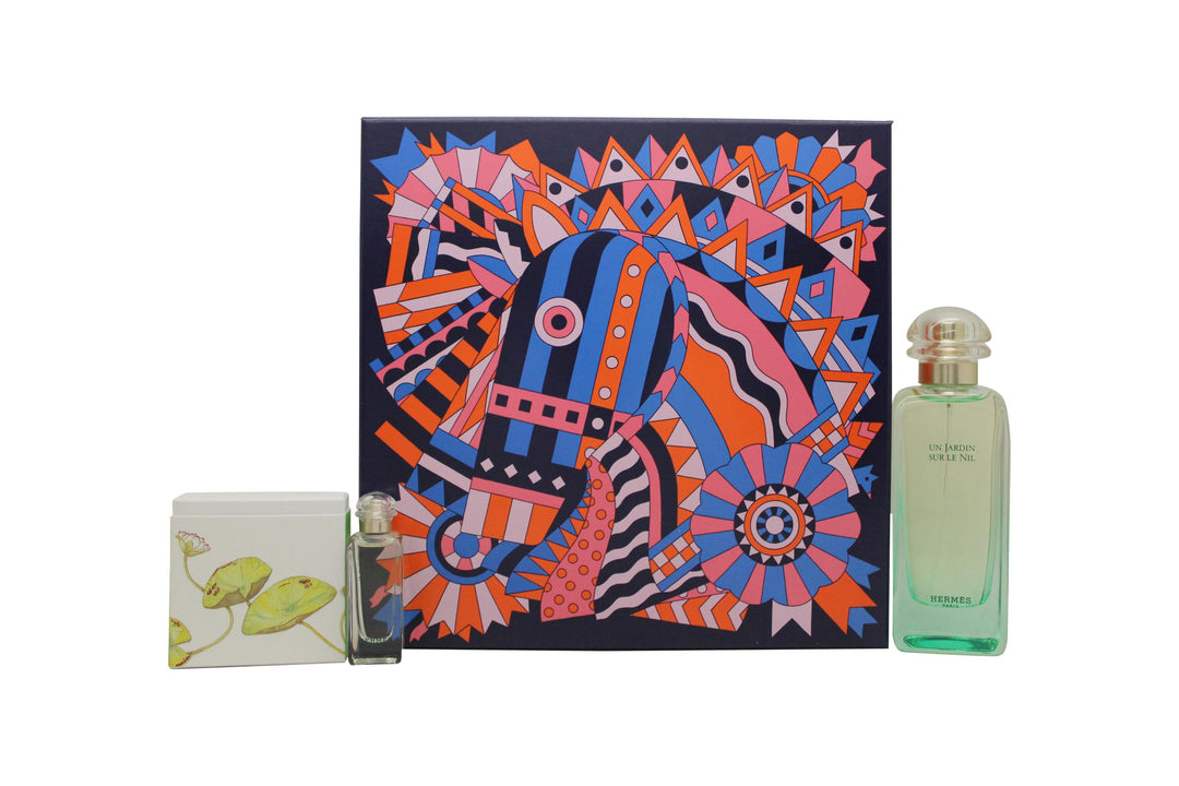 Hermès Un Jardin Sur Le Nil Gift Set 100ml EDT + 7.5ml EDT + 50g Soap