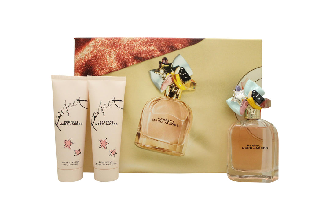 Marc Jacobs Perfect Presentset 100ml EDP + 75ml Body Lotion + 75ml Duschgel